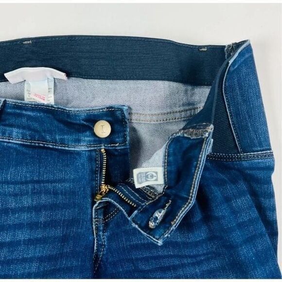 Maternity bottoms bundle sz 6 medium Leggings jeans shorts Over Belly Banded - Picture 7 of 15